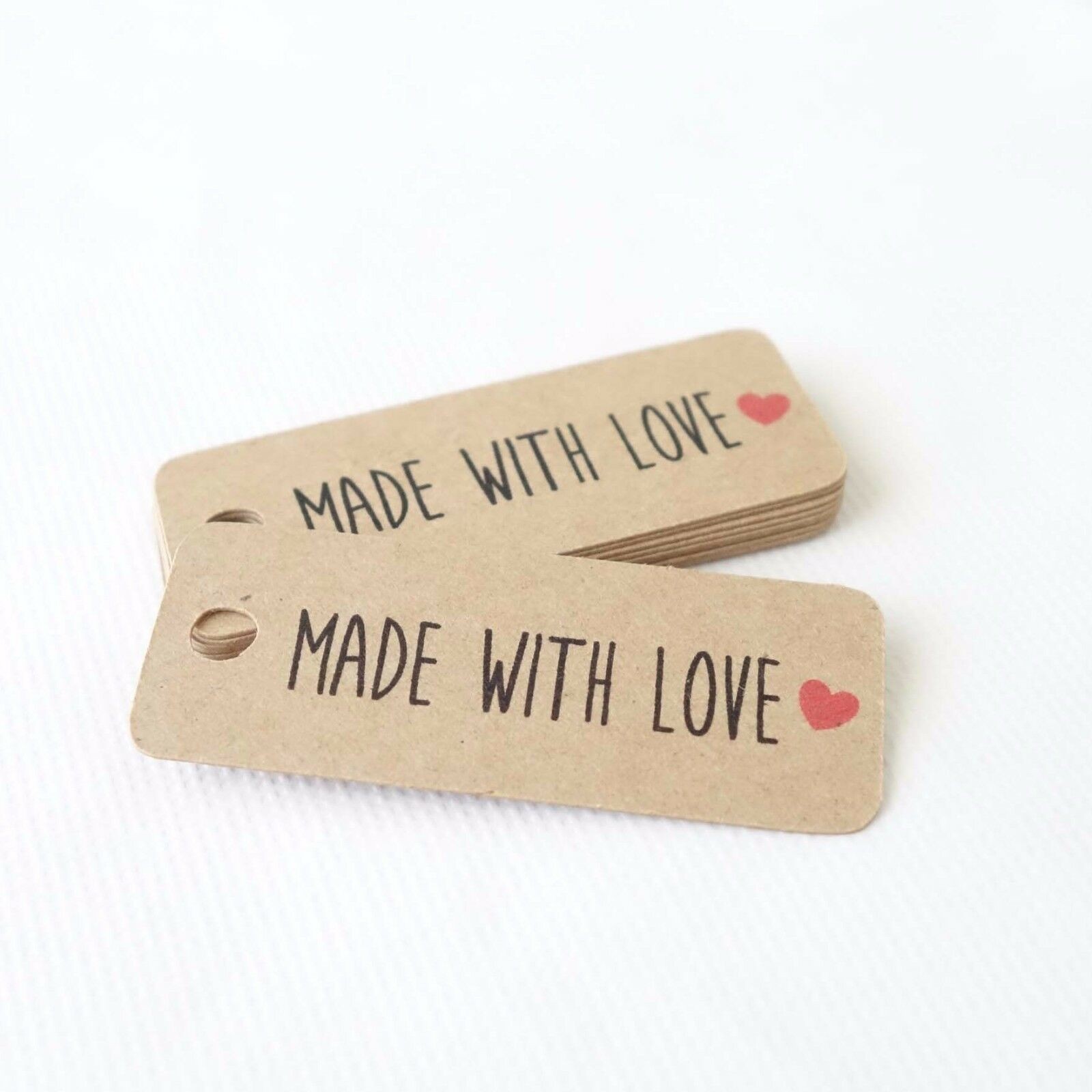 30 x Made with Love Gift Tags